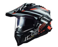 LS2 701Explorer CARBON  EDGE orange weiß