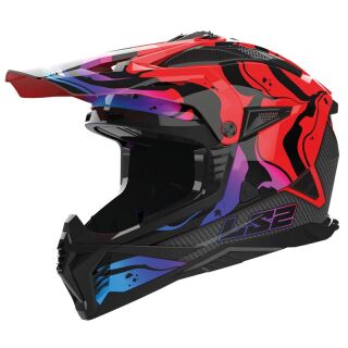 LS2 708 FAST 2 WASH Schwarz Rot