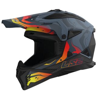 LS2 708 FAST 2 WASH Schwarz Grau