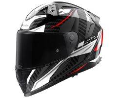 LS2 FF811 Vector || Carbon Savage weiß rot grau