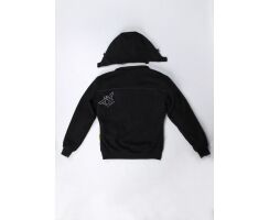 Black R-Power Motorradhoodie schwarz