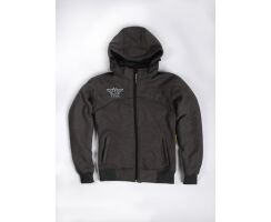 Grauer Wolf Motorradhoodie grau