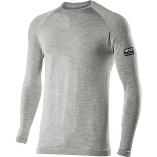 SIXS Funktionsshirt langarm TS2 Merino Unisex grau