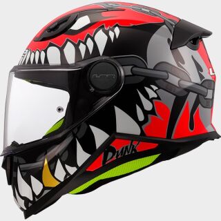 LS2 FF812 Kid Punk Grau Rot