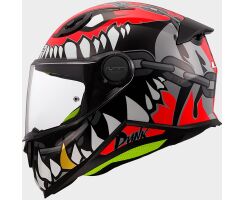 LS2 FF812 Kid Punk Grau Rot