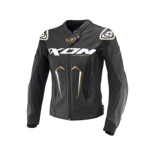 Ixon Vortex3 Lederjacke Damen Schwarz Gold