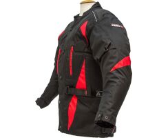 Textiljacke Trip schwarz-silber 5XL