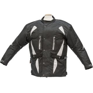 Textiljacke Trip schwarz-silber 10XL