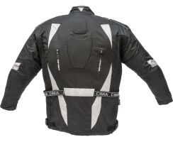 Textiljacke Trip schwarz-silber 10XL
