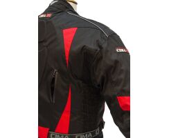 Textiljacke Trip schwarz-rot 10XL