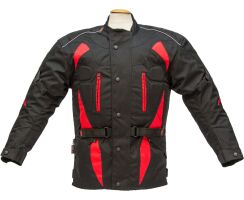 Textiljacke Trip schwarz-rot 10XL