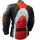 Mesh Textiljacke Sommer Rot - Schwarz