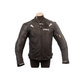 Air-Mesh Textiljacke schwarz