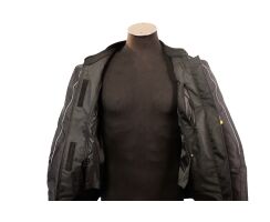 Air-Mesh Textiljacke schwarz