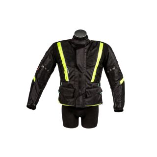 Multimesh Textiljacke schwarz - grün
