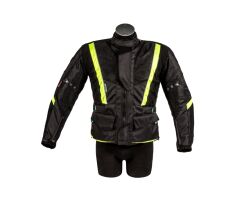 Multimesh Textiljacke schwarz - grün