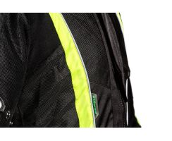 Multimesh Textiljacke schwarz - grün