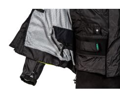 Multimesh Textiljacke schwarz - grün