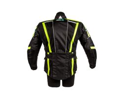 Multimesh Textiljacke schwarz - grün