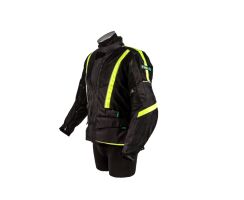Multimesh Textiljacke schwarz - grün