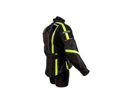 Multimesh Textiljacke schwarz - grün