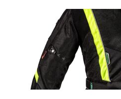 Multimesh Textiljacke schwarz - grün