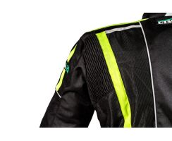 Multimesh Textiljacke schwarz - grün