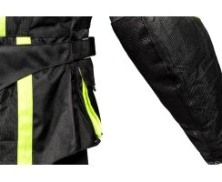 Multimesh Textiljacke schwarz - grün