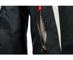 Zorro-Textiljacke schwarz  weiß  CE