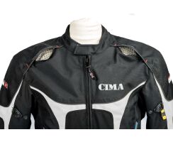 Zorro-Textiljacke schwarz  weiß  CE