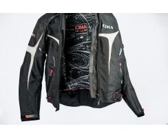 Zorro-Textiljacke schwarz  weiß  CE