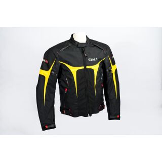 Zorro-Textiljacke schwarz  gelb  CE