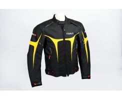 Zorro-Textiljacke schwarz  gelb  CE