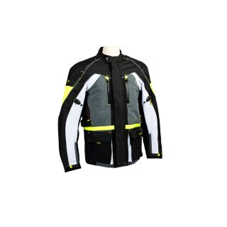 Rico  Textil Tourenjacke schwarz weiß gelb