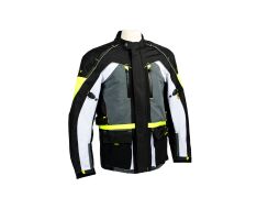 Rico  Textil Tourenjacke schwarz weiß gelb