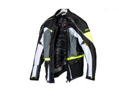 Rico  Textil Tourenjacke schwarz weiß gelb