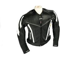 Lederjacke Softline Lady schwarz weiß