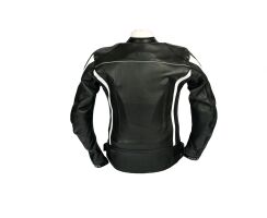 Lederjacke Softline Lady schwarz weiß