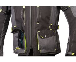 SPX-Textil Tourenjacke schwarz  gelb grau