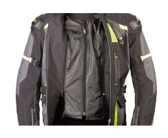 SPX-Textil Tourenjacke schwarz  gelb grau