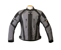 Street-R-Textiljacke grau schwarz