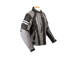 Street-R-Textiljacke grau schwarz