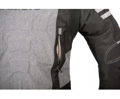 Street-R-Textiljacke grau schwarz