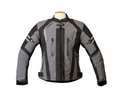 Street-R-Textiljacke grau schwarz
