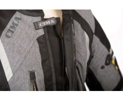 Street-R-Textiljacke grau schwarz