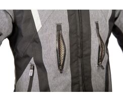 Street-R-Textiljacke grau schwarz