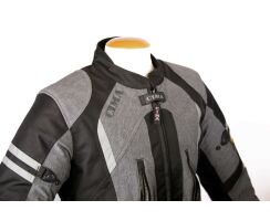 Street-R-Textiljacke grau schwarz