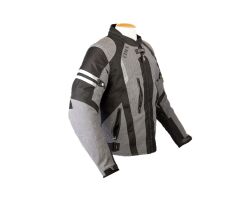 Street-R-Textiljacke grau schwarz