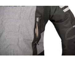 Street-R-Textiljacke grau schwarz