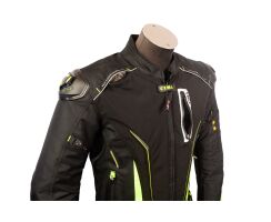 R-R-Line Textiljacke schwarz neo gelb   CE